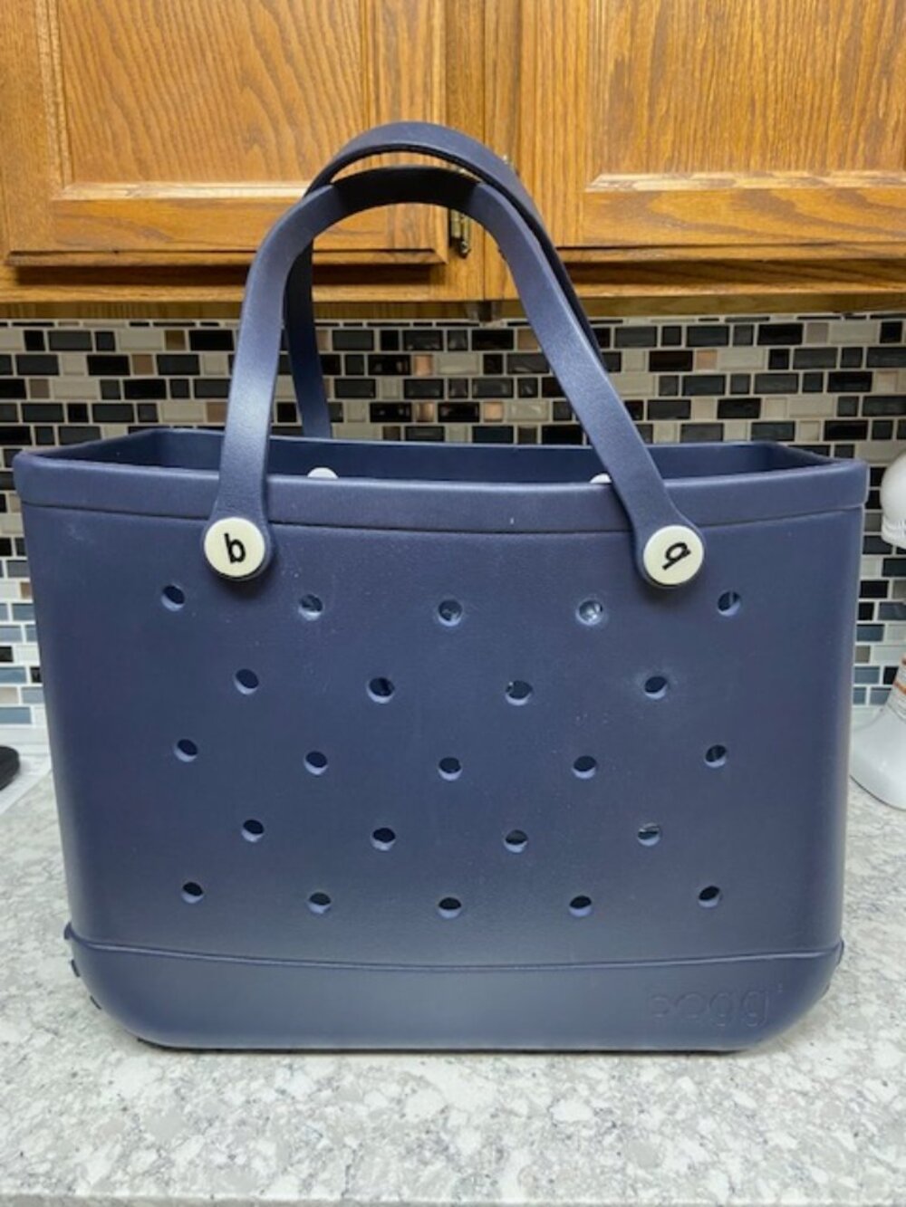 Like New BOGG Bag The Original "Large" (Navy Blue) with two zipper pouches